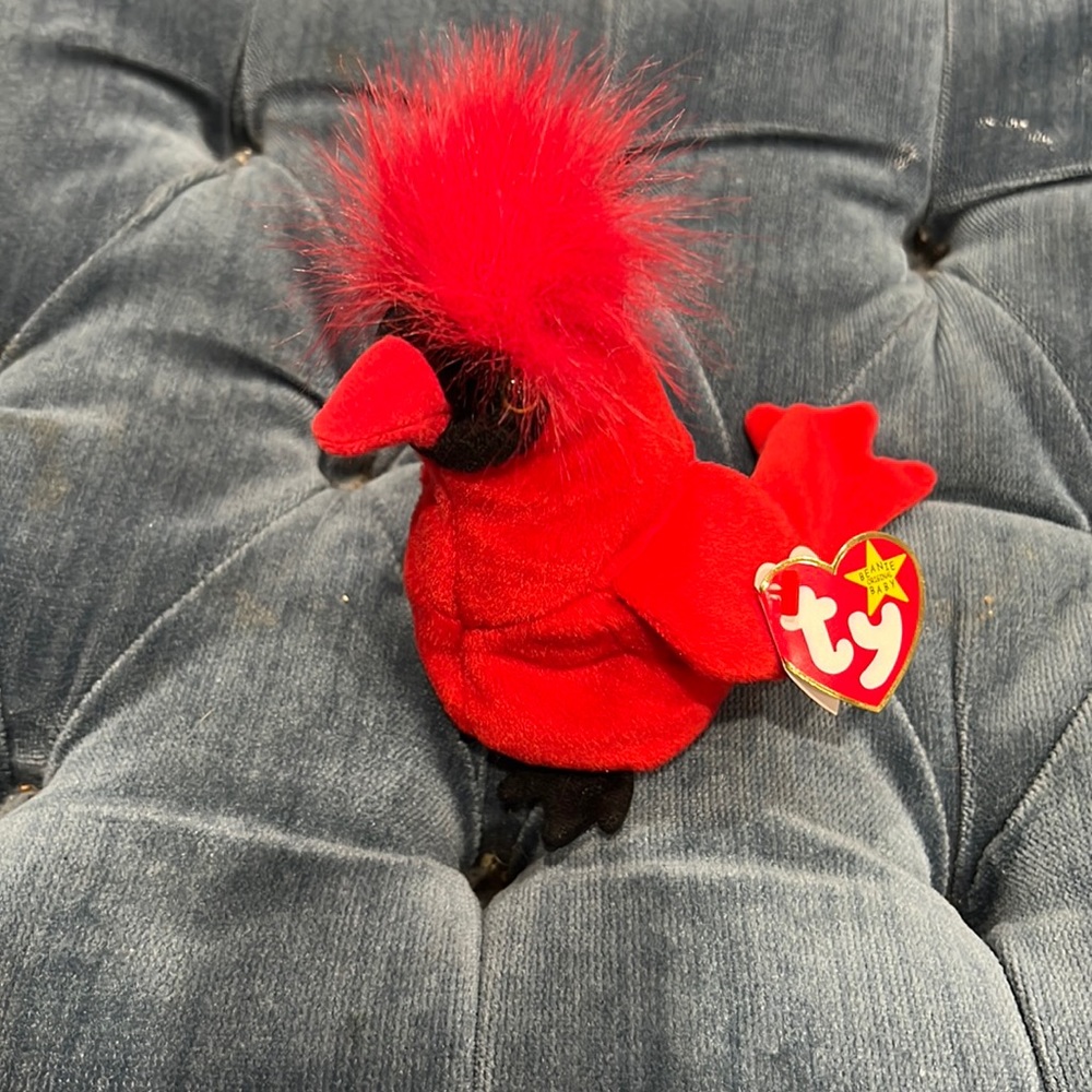 Rare MAC the cardinal Original Beanie Baby